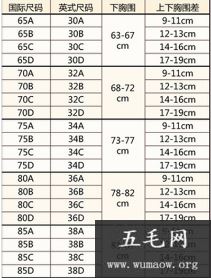 罩杯ABCD怎么分大小 大师来详解