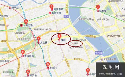 去上海城隍庙怎么坐地铁 来看看吧